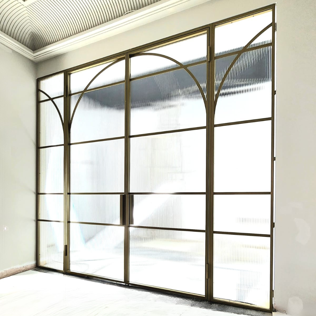 french steel doors with screens