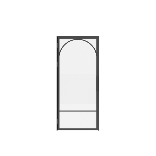 single hinged steel doors